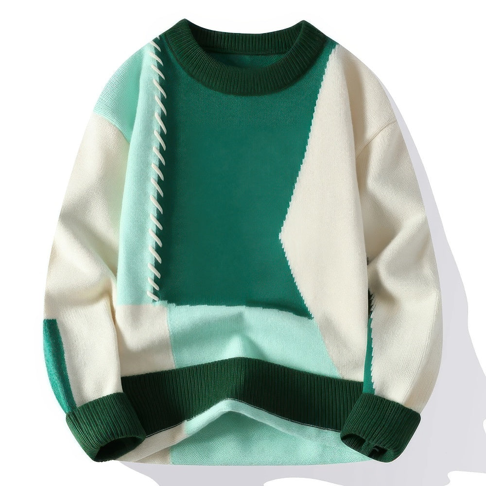 TONI | Unisex Patchwork Rollkragenpullover