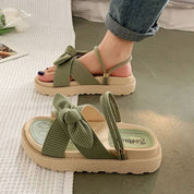 CLAIRE | Feenstil Schleifen Plattform Sandalen