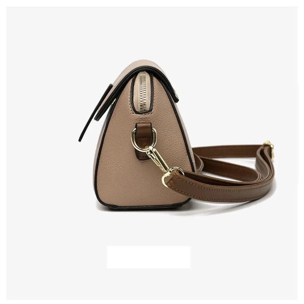 Nora | Damen Kompakte Leder Crossbody Sling Handtasche