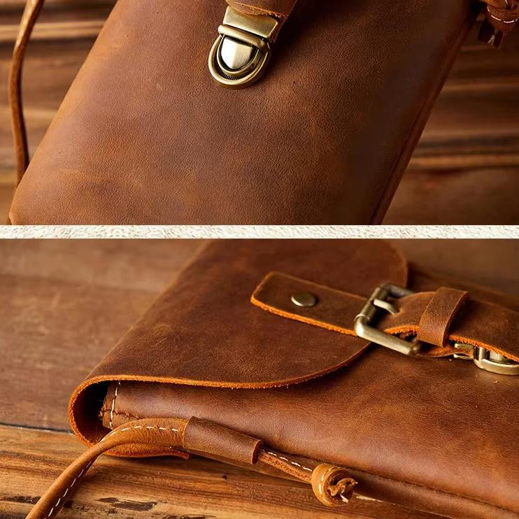 Liam | Vintage Mini Leder Schultertasche