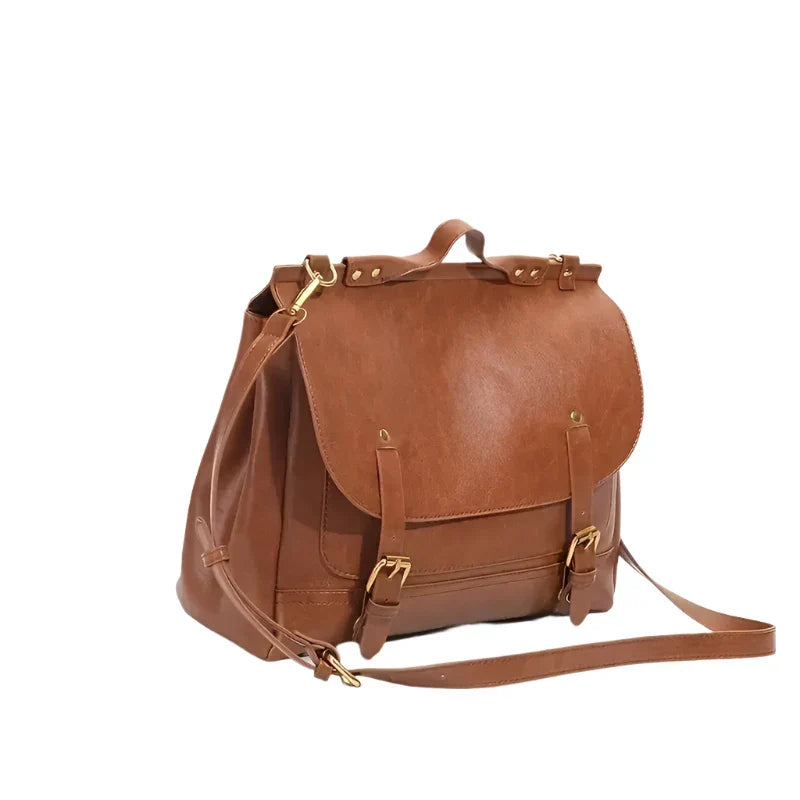 Sophie | Damen Vintage Leder Umwandelbare Crossbody-Handtasche