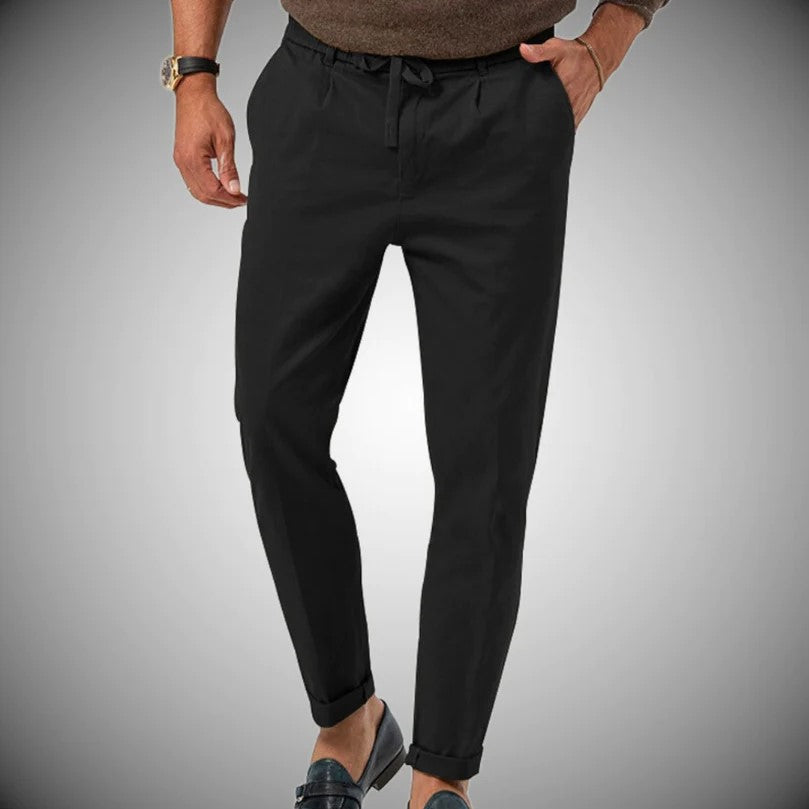 Stefan | Bequeme Leinenhose für Herren mit Slim-Fit Design