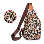 Sophie | Schicke Damen Crossbody Schultertasche mit Leopardenmuster