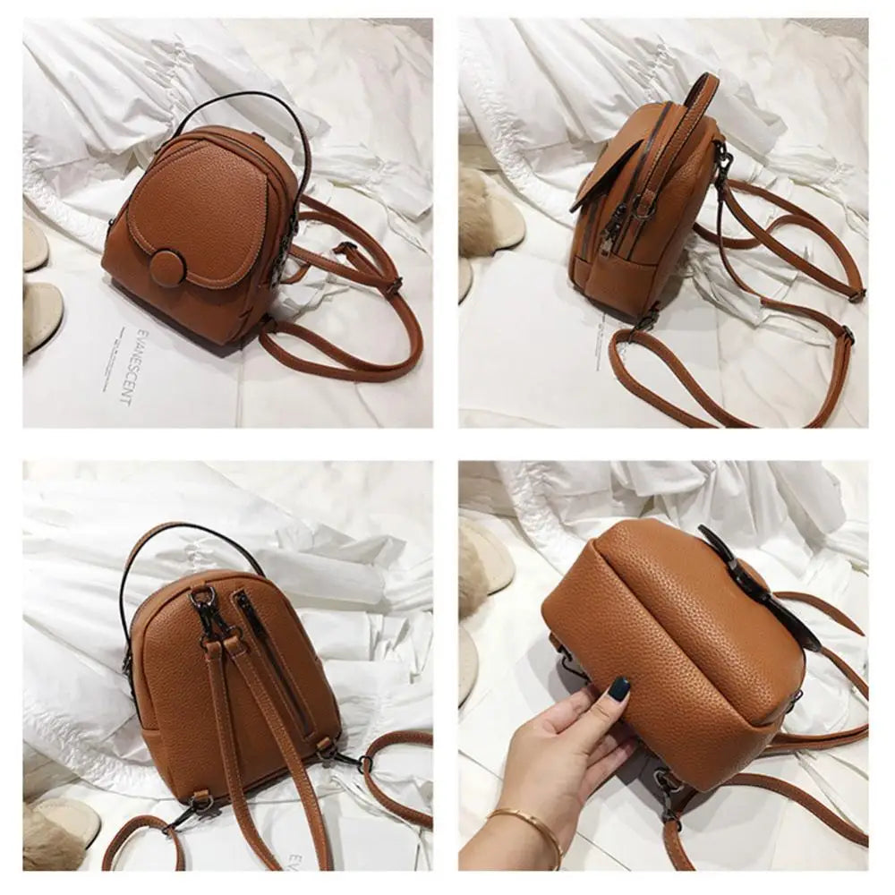 Sophie | Mini Klapp Leren Crossbody Sling Handtas Rugtas met Handvat