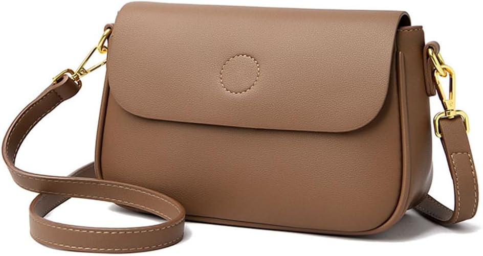 Nora | Vegane Leder Schultertasche | Klappen design