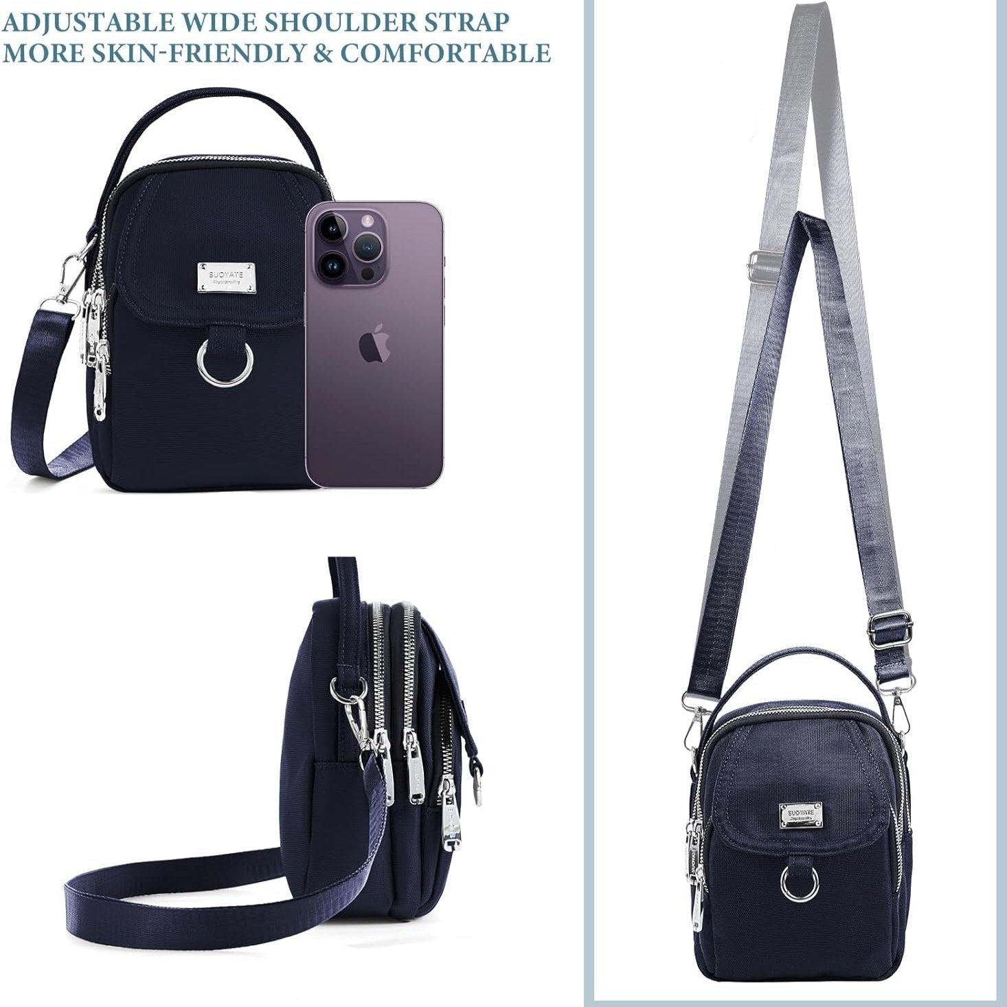 Liam | Wasserdichte Nylon Mini Crossbody Sling Tasche