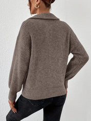 AURELIA | Lässige Halb-Zip Strickpullover für Damen