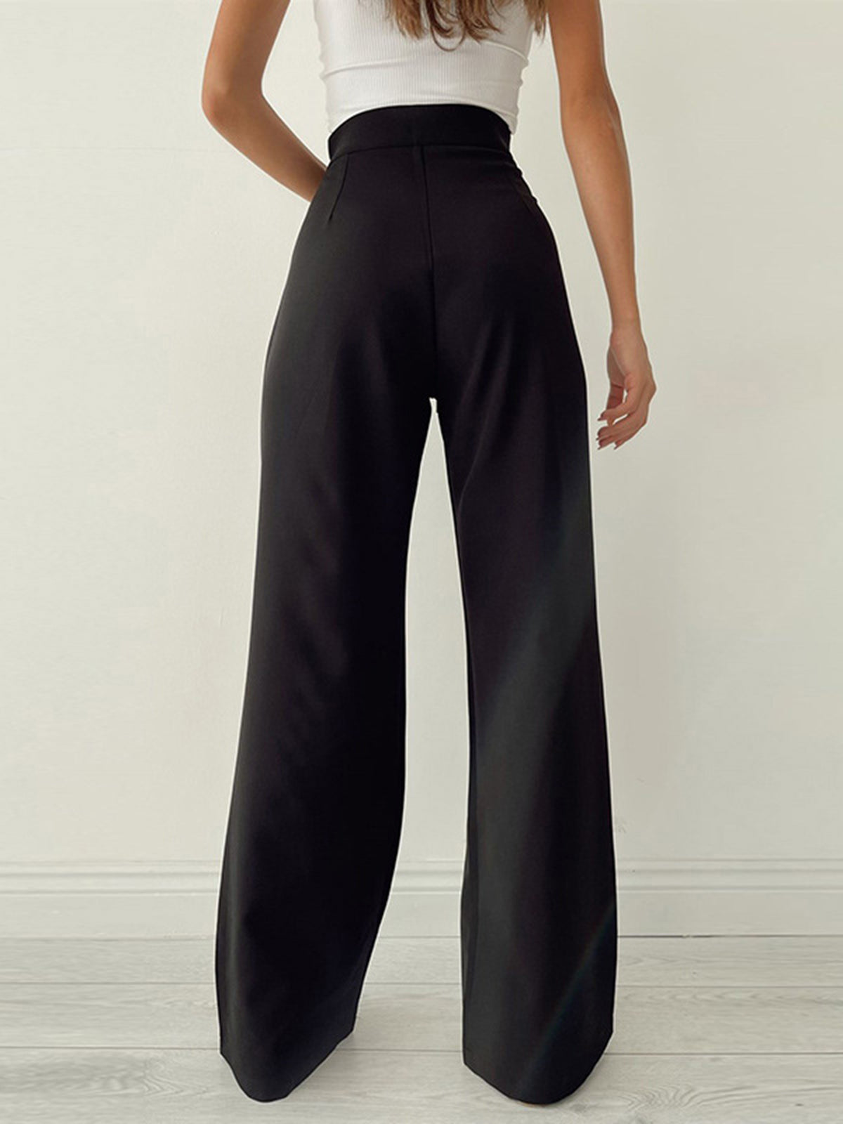 CRYSTA | Elegante High-Waist Palazzo-Hose für Damen