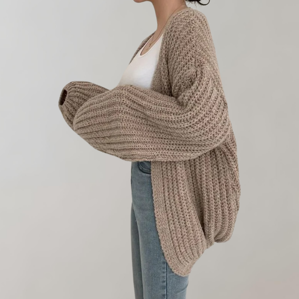 DONNA | Trendiger Strick-Wintercardigan für Damen