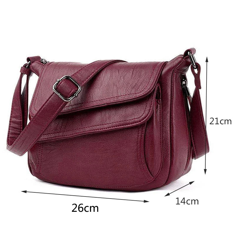 Aya | Elegante Nepleer Damen Schultertasche