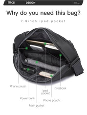 Sicher und Intelligente | Anti-Diebstahl Slingbag mit USB-Ladefunktion