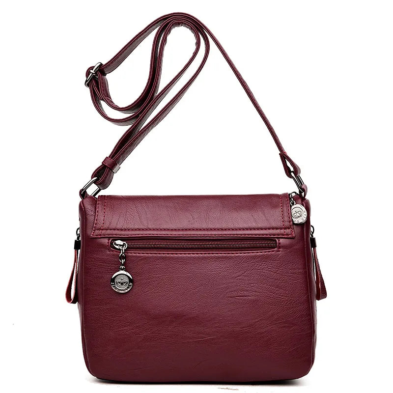 Aya | Elegante Nepleer Damen Schultertasche