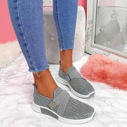 RINA | Slip-On Damensneaker mit Klettverschluss