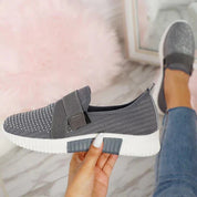 RINA | Slip-On Damensneaker mit Klettverschluss