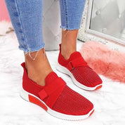 RINA | Slip-On Damensneaker mit Klettverschluss