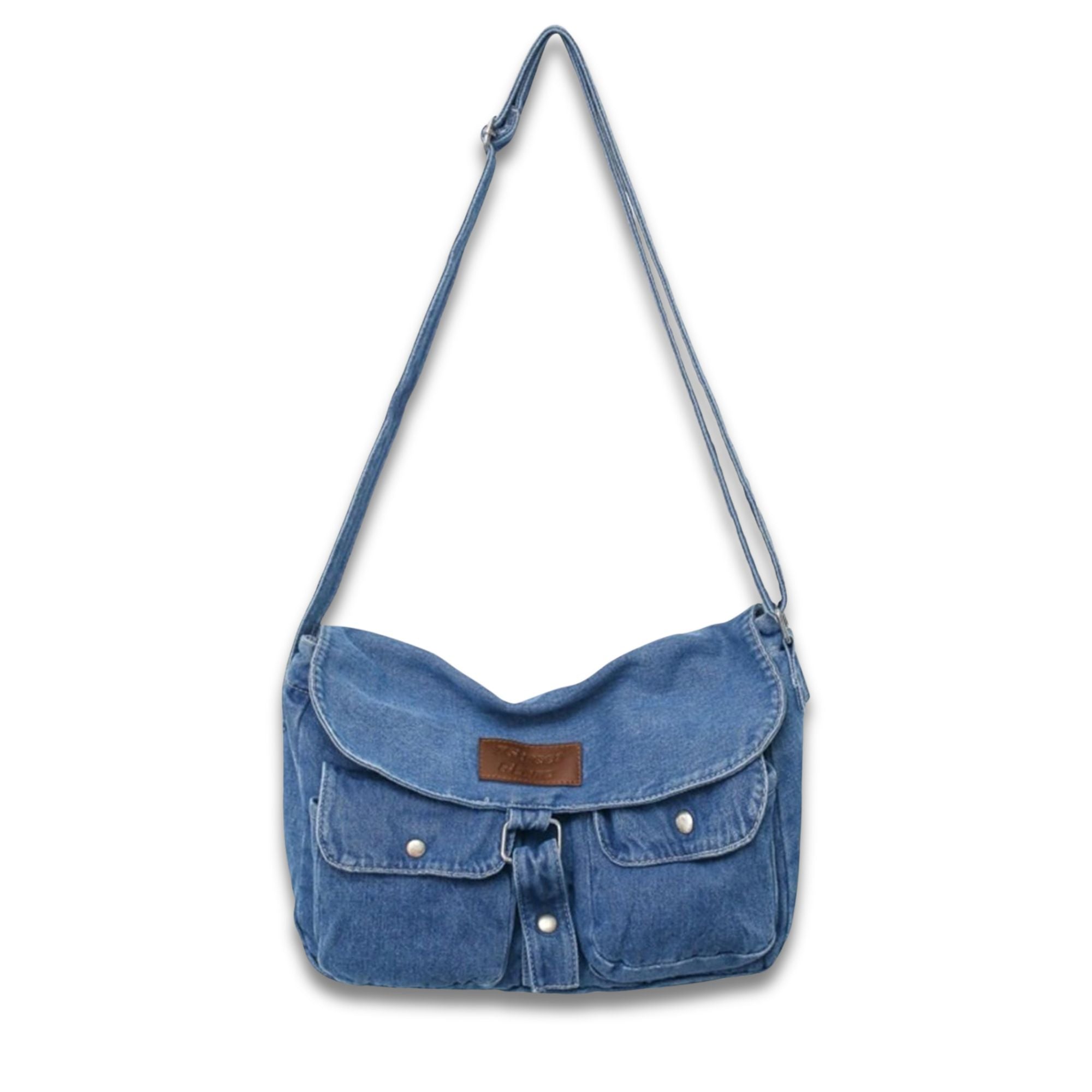 Abby | Geräumige Mehrfachtaschen Trendy Denim Umhängetasche