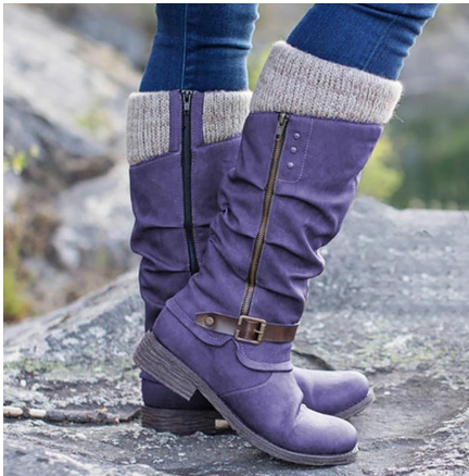 HEIDE | Damen Stiefel mit flachem Absatz