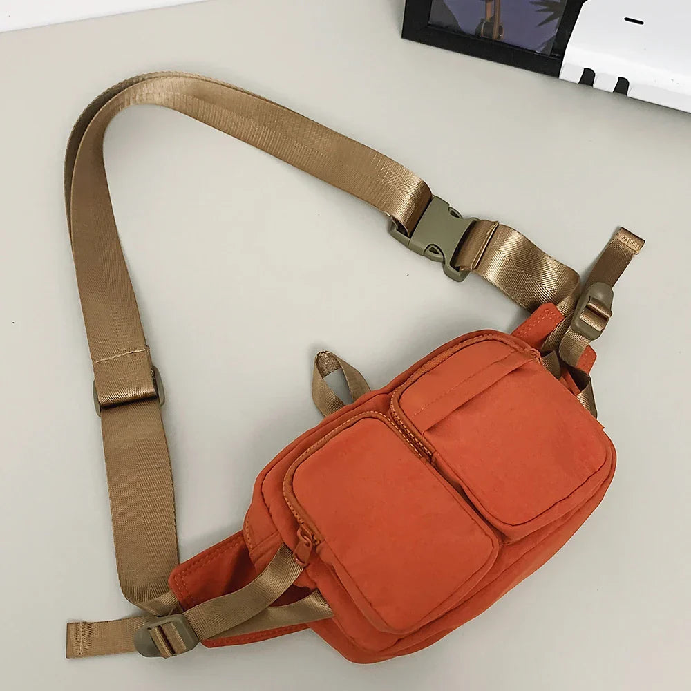 Ruby | Lässige Wasserabweisende Nylon Hüfttasche Crossbody