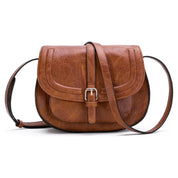 Charlotte | Damen Vintage PU Leder Satteltasche