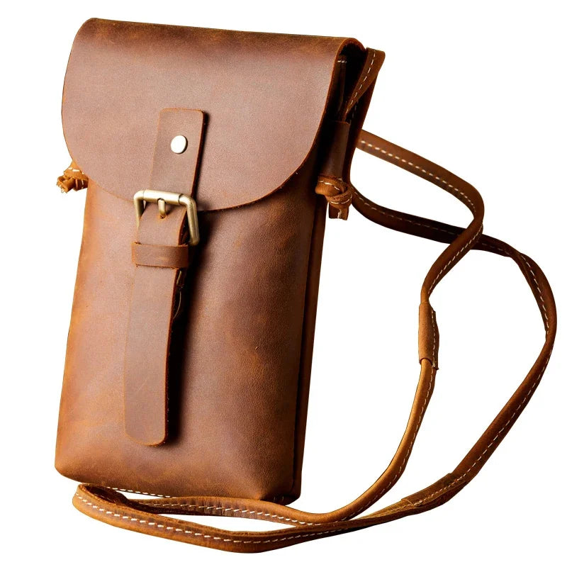 Liam | Vintage Mini Leder Schultertasche