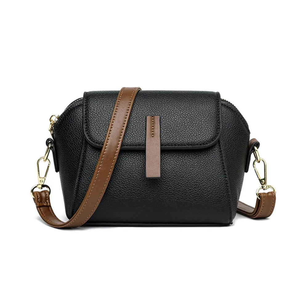 Nora | Damen Kompakte Leder Crossbody Sling Handtasche