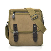 Luca | Kleine Canvas Crossbody Messenger Tasche mit mehreren Fächern