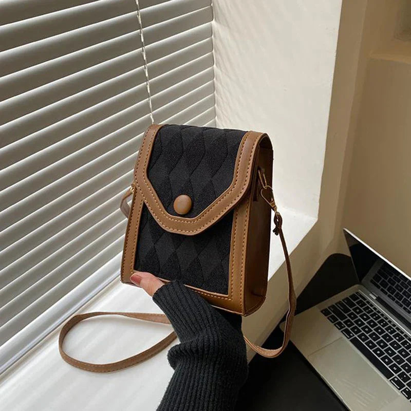 Nina | Vielseitige PU-Leder Mini Mode Crossbody Handy Handtasche