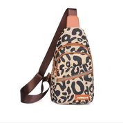 Sophie | Schicke Damen Crossbody Schultertasche mit Leopardenmuster