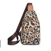 Sophie | Schicke Damen Crossbody Schultertasche mit Leopardenmuster