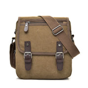 Luca | Kleine Canvas Crossbody Messenger Tasche mit mehreren Fächern