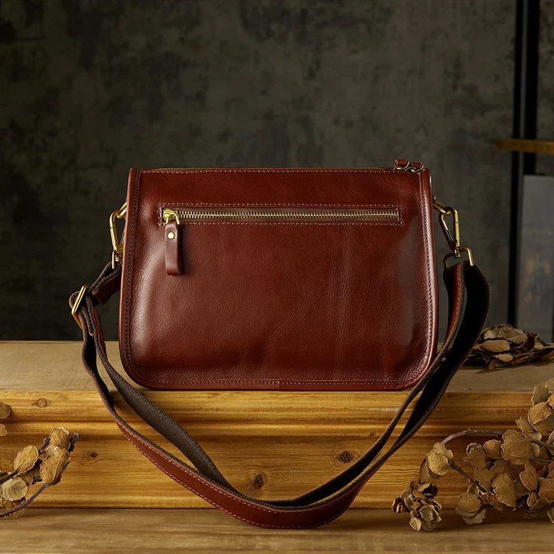 Max | Oberleder Rindsleder Business Crossbody Umhängetasche