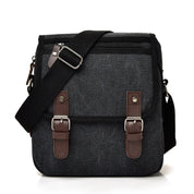 Luca | Kleine Canvas Crossbody Messenger Tasche mit mehreren Fächern