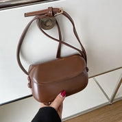 Eva | Damen Retro Sattel Leder Schultertasche