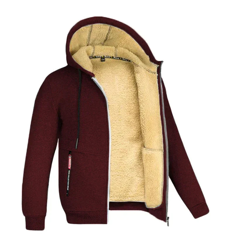 Damien | Cozy Herren Winter Outdoor Jacke mit Kapuze