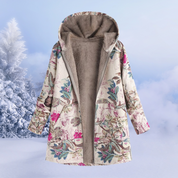 Gabrielle | Elegante Damenjacke mit Blumenmuster für den Winter