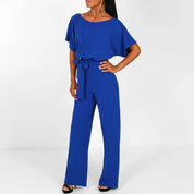 SASCHA | Eleganter Jumpsuit mit Gürtel für Damen