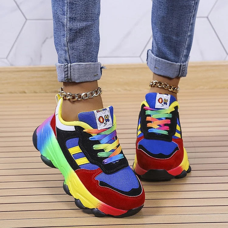 Melody | Lebendige Regenbogen-Design-Schuhe