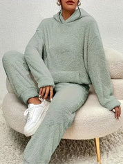 HAILEY | Damen Teddy-Fleece Zweiteiler Set