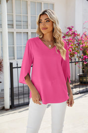 TULUM | Elegant V-Ausschnitt Bluse